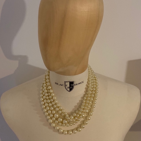 J.Crew Multi-strand Pearls Statement Necklace - Picture 2 of 5